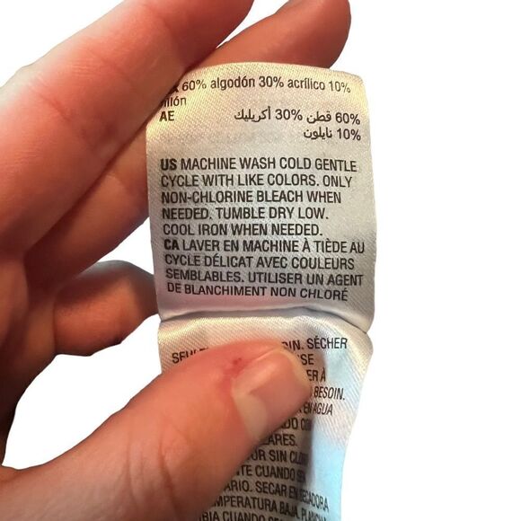 NWT! Karen Scott light blue crew neck knit sweater - Picture 7 of 11